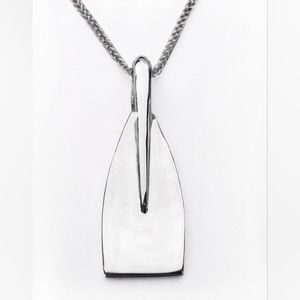 X-Large Silver Rowing Blade / Par Pendant